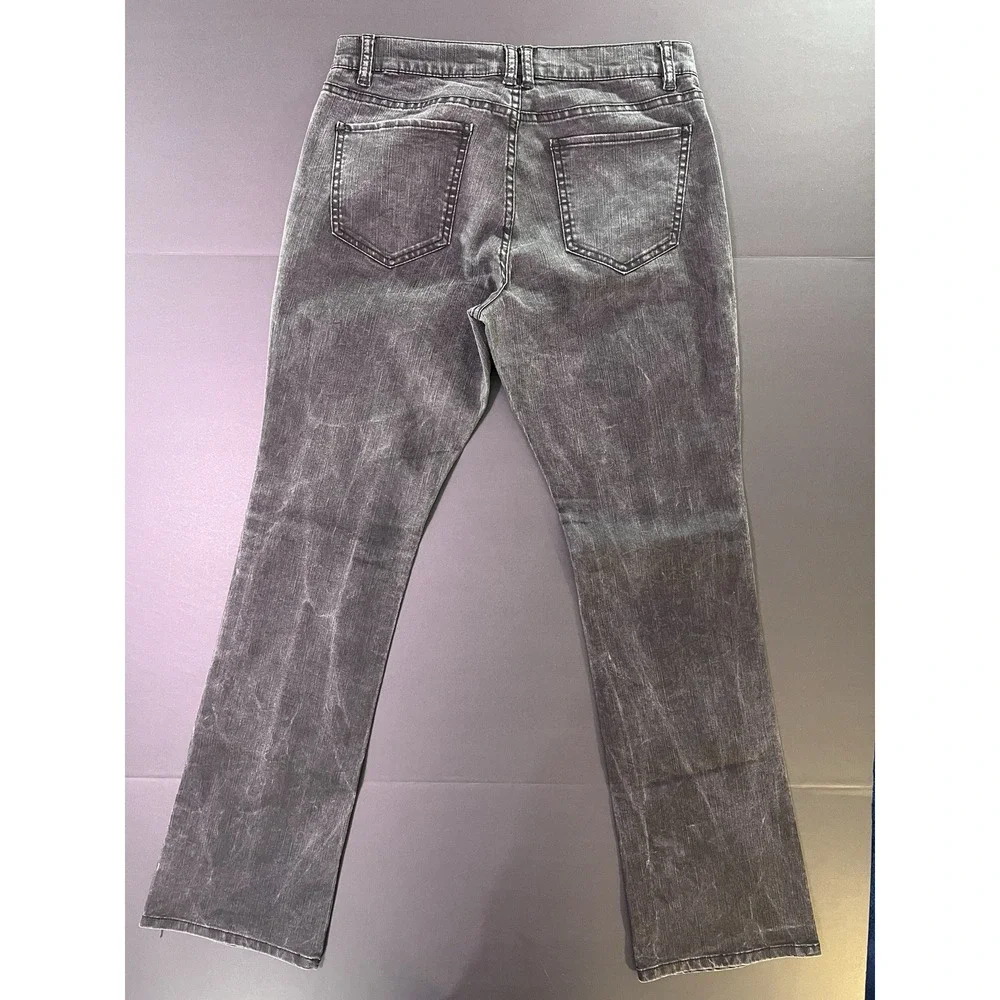 New York & Company Low Rise Bootcut Jeans Women's Size 8 Stretch Fit Y2K Black